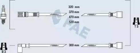 FAE 83660 - Комплект проводів запалювання autozip.com.ua