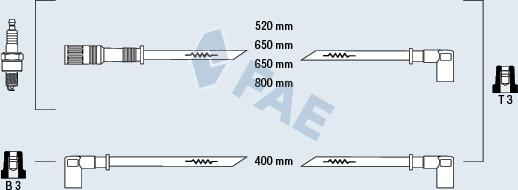 FAE 83110 - Комплект проводів запалювання autozip.com.ua