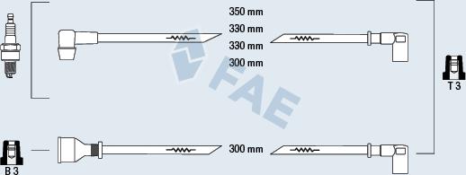 FAE 83850 - Комплект проводів запалювання autozip.com.ua