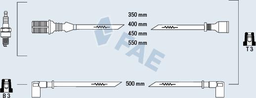 FAE 83810 - Комплект проводів запалювання autozip.com.ua