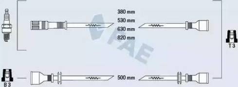FAE 83340 - Комплект проводів запалювання autozip.com.ua