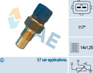 FAE 34440 - Датчик, температура охолоджуючої рідини autozip.com.ua