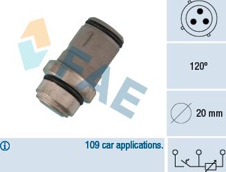 FAE 34220 - Датчик, температура охолоджуючої рідини autozip.com.ua