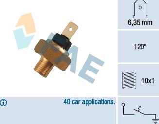 FAE 35520 - Датчик, температура охолоджуючої рідини autozip.com.ua