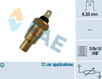 FAE 31110 - Датчик, температура охолоджуючої рідини autozip.com.ua
