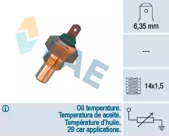 FAE 31700 - Датчик, температура масла autozip.com.ua