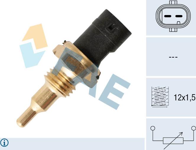 FAE 33925 - Датчик, температура охолоджуючої рідини autozip.com.ua