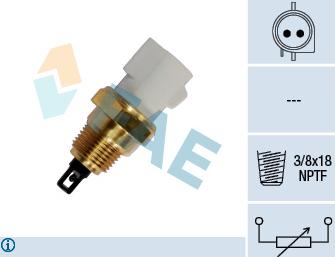 FAE 33440 - Датчик, температура впускається autozip.com.ua