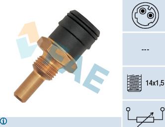 FAE 33280 - Датчик, температура охолоджуючої рідини autozip.com.ua