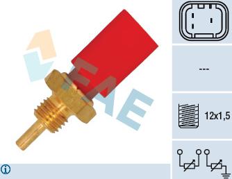 FAE 33725 - Датчик, температура охолоджуючої рідини autozip.com.ua