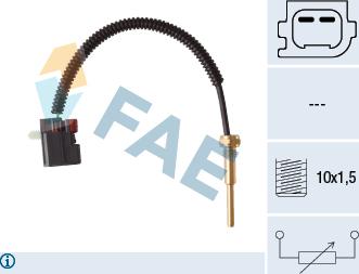 FAE 32428 - Датчик, температура охолоджуючої рідини autozip.com.ua