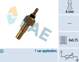 FAE 32140 - Датчик, температура охолоджуючої рідини autozip.com.ua