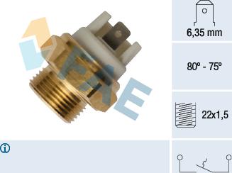 FAE 37352 - Термовимикач, вентилятор радіатора / кондиціонера autozip.com.ua