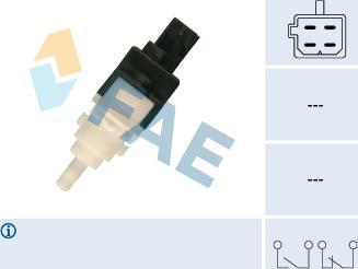 FAE 24413 - Вимикач ліхтаря сигналу гальмування autozip.com.ua