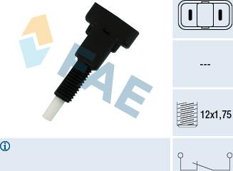 FAE 24160 - Вимикач ліхтаря сигналу гальмування autozip.com.ua