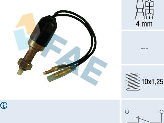 FAE 25080 - Вимикач ліхтаря сигналу гальмування autozip.com.ua