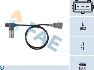 FAE 79098 - Датчик імпульсів, колінчастий вал autozip.com.ua