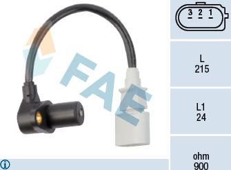 FAE 79048 - Датчик імпульсів, колінчастий вал autozip.com.ua