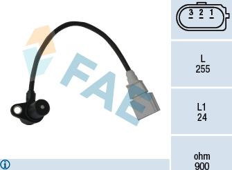 FAE 79050 - Датчик імпульсів, колінчастий вал autozip.com.ua