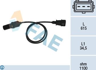 FAE 79005 - Датчик імпульсів, колінчастий вал autozip.com.ua