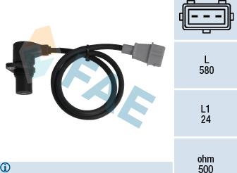 FAE 79010 - Датчик імпульсів, колінчастий вал autozip.com.ua