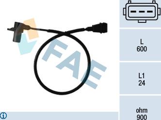 FAE 79011 - Датчик імпульсів, колінчастий вал autozip.com.ua