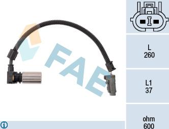 FAE 79086 - Датчик частоти обертання, автоматична коробка передач autozip.com.ua