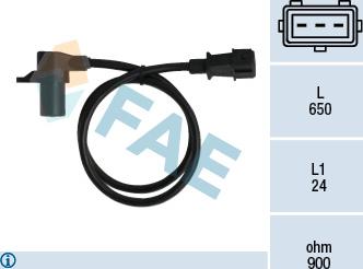 FAE 79037 - Датчик імпульсів, колінчастий вал autozip.com.ua
