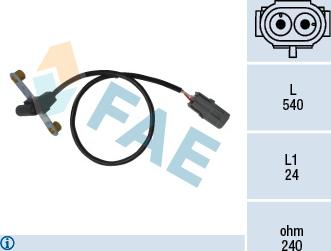 FAE 79023 - Датчик імпульсів, колінчастий вал autozip.com.ua