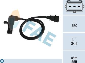 FAE 79070 - Датчик імпульсів, колінчастий вал autozip.com.ua