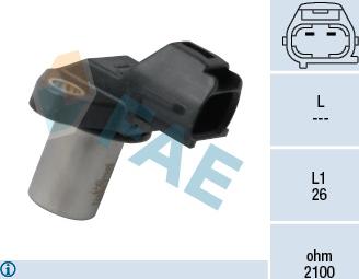 FAE 79352 - Датчик, положення розподільного валу autozip.com.ua