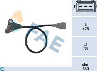 FAE 79364 - Датчик імпульсів, колінчастий вал autozip.com.ua