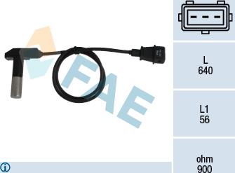 FAE 79244 - Датчик імпульсів, колінчастий вал autozip.com.ua