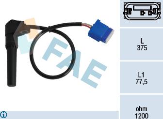 FAE 79282 - Датчик частоти обертання, автоматична коробка передач autozip.com.ua