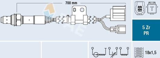 FAE 75088 - Лямбда-зонд, датчик кисню autozip.com.ua