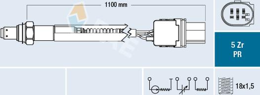 FAE 75156 - Лямбда-зонд, датчик кисню autozip.com.ua