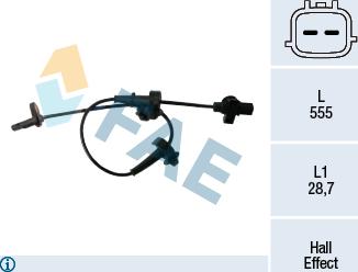 FAE 78461 - Датчик ABS, частота обертання колеса autozip.com.ua