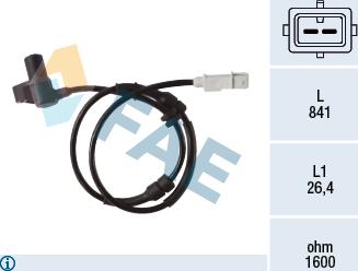 FAE 78404 - Датчик ABS, частота обертання колеса autozip.com.ua