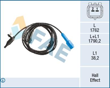 FAE 78516 - Датчик ABS, частота обертання колеса autozip.com.ua