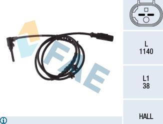 FAE 78084 - Датчик ABS, частота обертання колеса autozip.com.ua