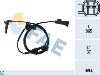 FAE 78111 - Датчик ABS, частота обертання колеса autozip.com.ua