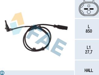 FAE 78112 - Датчик ABS, частота обертання колеса autozip.com.ua