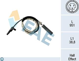 FAE 78185 - Датчик ABS, частота обертання колеса autozip.com.ua