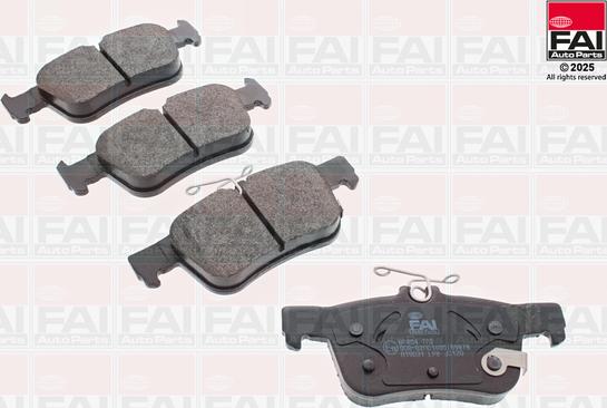 FAI BP404 - Гальмівні колодки, дискові гальма autozip.com.ua