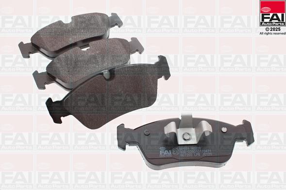 FAI AutoParts BP551 - Гальмівні колодки, дискові гальма autozip.com.ua