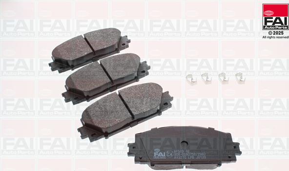 FAI BP563 - Гальмівні колодки, дискові гальма autozip.com.ua