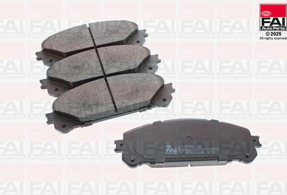 FAI BP509 - Гальмівні колодки, дискові гальма autozip.com.ua