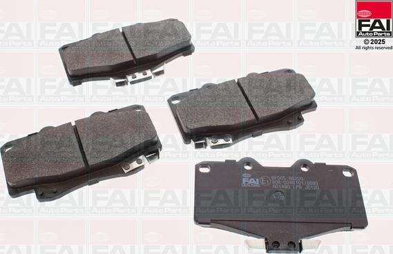 FAI BP505 - Гальмівні колодки, дискові гальма autozip.com.ua