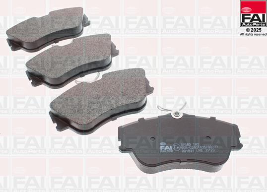 FAI BP583 - Гальмівні колодки, дискові гальма autozip.com.ua