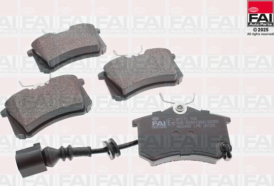 FAI BP572 - Гальмівні колодки, дискові гальма autozip.com.ua